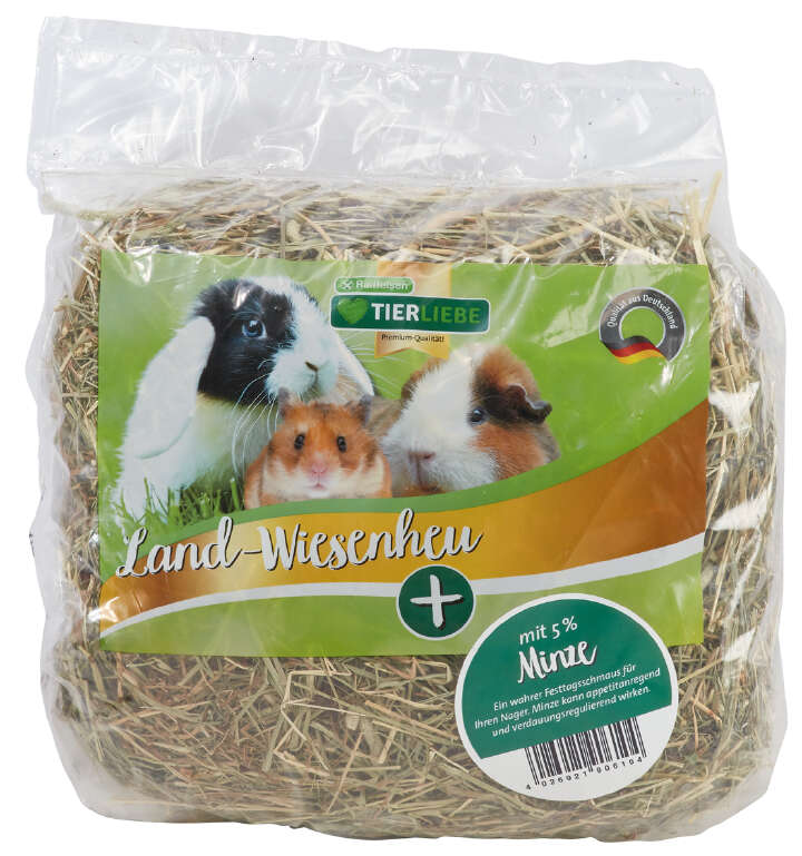 TIERLIEBE Land- und Wiesenheu mit Minze